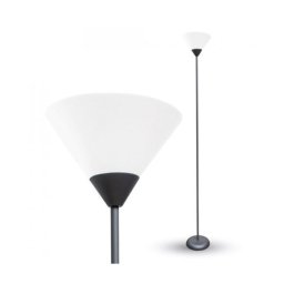 Trade Shop - Lampada Da Terra Piantana In Metallo Con Portalampada Per Lampadine E27 Vt-7500 -