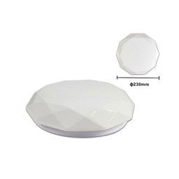 Trade Shop - Plafoniera Soffitto Lavorata 12 Watt 24 Led Smd 5730 Luce 3000k 4000k 6500k C-02 -