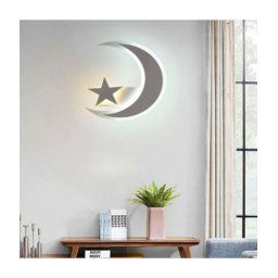 Trade Shop - Lampada Da Parete Led Luna E Stella Applique 11 Watt Luce Lume Cameretta E47-cf -