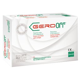GerdOff contro reflusso e bruciore allo stomaco al gusto di latte 20 compresse di SOFAR