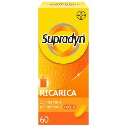 Supradyn Ricarica Integratore Multivitaminico Completo e Minerali con Coenzima Q10, 60 Compresse