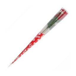 Trade Shop - Set 12 Pz Fiore Artificiale Rosso Stelo Foglie 32 Cm Regalo San Valentino 63290 -
