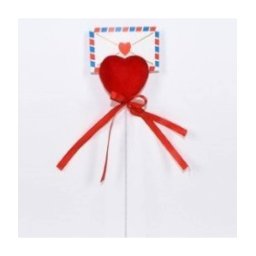 Trade Shop - 3pz Cuore Spillone 26cm Lettera Fermabigliettino Espositore Regalo San Valentino -
