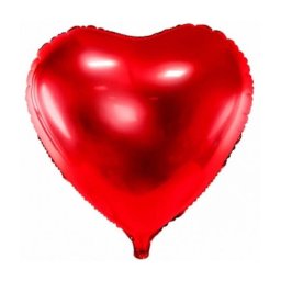 Trade Shop - Set 4pz Cuore Rosso Elio 46cm 18" Pallone Palloncino San Valentino Addobbo Festa -