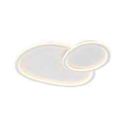 Trade Shop - Plafoniera Led 2 Ovali A Tripla Colorazione Luce 45 W Lampada Soffitto Pn-25-3c -