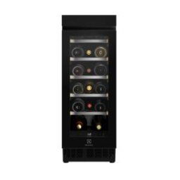 Electrolux EWUS018B7B Cantina vino Incasso | Classe G | h818, Ventilato, 18 BOTTIGLIE, Nero/Matte