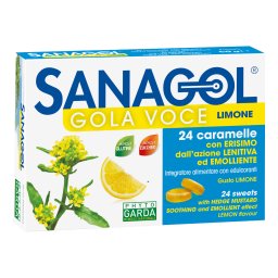 Sanagol Gola Voce Senza Zucchero Limone 24 Caramelle