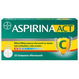 AspirinaACT C antinfiammatorio e antidolorifico con vitamina C