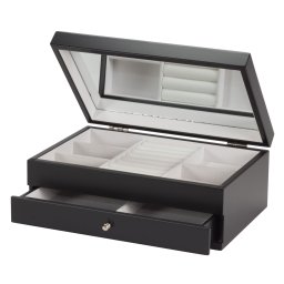 Cofanetto portagioie in legno con laccatura Nera