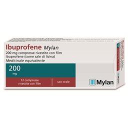 Ibuprofene 12 Compresse Rivestite 200mg Mylan