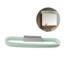 Trade Shop - Applique Lampada Moderno Da Parete Muro Specchio 10w Bagno 50 Led 2835 Smd Luce - -bianco Naturale -