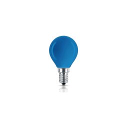 Trade Shop - Lampadina Led E14 Mini Globo 220v Colore Verde Blu Viola Bianco Caldo Freddo 2w - -blu -