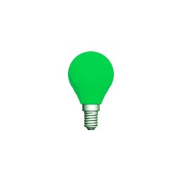 Trade Shop - Lampadina Led E14 Mini Globo 220v Colore Verde Blu Viola Bianco Caldo Freddo 2w - -verde -
