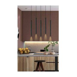 Trade Shop - Lampadario Da Soffitto Led 3 Watt Punto Luce Fredda Calda Naturale Nero A11-n - -bianco Caldo -