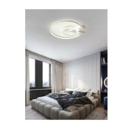 Trade Shop - Plafoniera Led 32w Lampadario Soffitto Design Cerchi Moderno Tondo Bianco Pn-04b - -bianco Naturale -