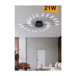 Trade Shop - Plafoniera Led Moderna 21 W Lampada Soffitto A Raggi Luce 6500k 3000k 4000k C33 - -bianco Freddo -