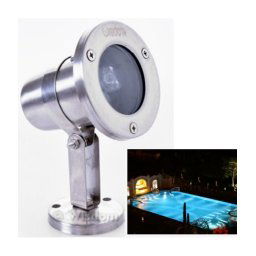 Trade Shop - Faretto Spot Light Per Esterno Da Giardino 3 Watt Luce Calda Fredda Verde Rgb - -rgb -