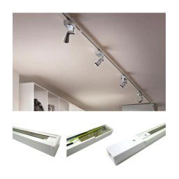Trade Shop - Binario Led Monofasico Bianco Per Faretti Guida Track Fari A Led Cob 220v Metro - -200 Cm -