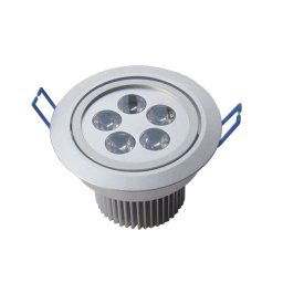 Trade Shop - Faretto Faro A Led 3w 5w 7w 9w 12w 15w 18w A Incasso Con Molla Luce Calda Fredda - -bianco Caldo-5 Watt