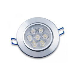 Trade Shop - Faretto Faro A Led 3w 5w 7w 9w 12w 15w 18w A Incasso Con Molla Luce Calda Fredda - -bianco Freddo-7 Watt