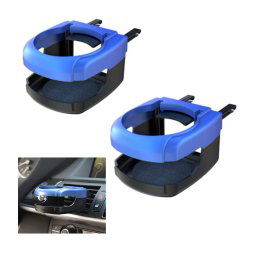 Trade Shop - Set 2 Pz Portabottiglie Universale Bevande Ganci Bocchette Aria Per Auto Camion -