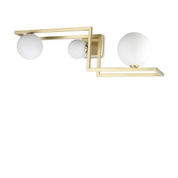 Lampada Da Soffitto ANGOLO PL3 OTTONE