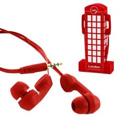 Auricolari cuffie cabina telefonica inglese