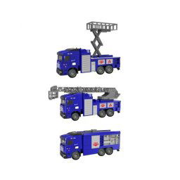 Trade Shop - Macchinina Giocattolo Educativo Per Bambini Camion Mezzi Della Polizia Metal Lux -