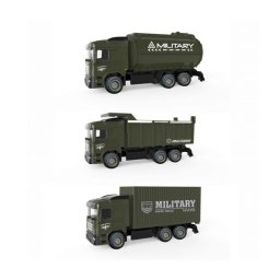 Trade Shop - Macchinina Giocattolo Educativo Per Bambini Camion Mezzi Militari Metal Lux -