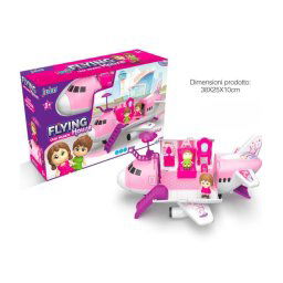 Trade Shop - Casa Volante Aereo Con Tanti Accessori Giocattolo Per Bambine 3+ 38x25x10 Cm -