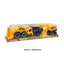 Trade Shop - Veicoli Costruzioni Mezzi Di Lavoro Escavatore Camion Giocattolo Per Bambini -