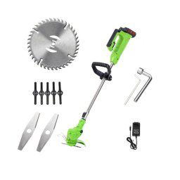 Trade Shop - Decespugliatore Elettrico A Batteria 24v Tagliaerba Tagliabordi Accessori 94477 -