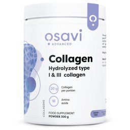 Collagen Hydrolyzed, Type I & III (300g)