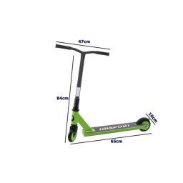 Trade Shop - Monopattino Due Ruote Veloce E Leggero Versatile Per Bambini E Ragazzi Svago - Verde