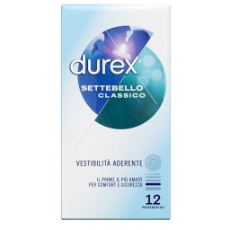 Durex Settebello Classico profilattici lubrificati 12 pezzi