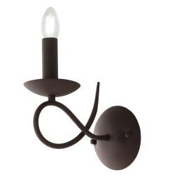 Applique in metallo Corten 1Xe14 21X12X22Cm