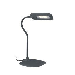 Lampada Da Lettura Led Grigia Con Braccio Orientabile 4,8W 700Lm 4000K Dimmerabile 16X16X53,5Cm