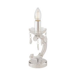 Lampada da tavolo in acrilico Trasparente 1Xe14 9,5X9,5X24Cm