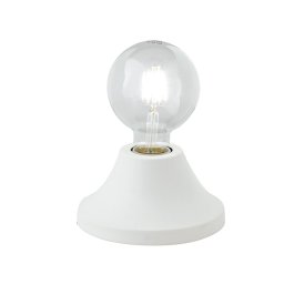 Lampada da tavolo Bianca 1Xe27 15X15X8Cm