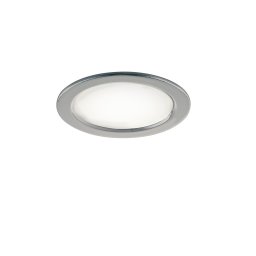 Incasso LED argento in termoplastica 3,5w 300lm 4000k ip44 6,5x6,5x1,8cm