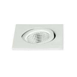 Incasso LED bianco in alluminio 3w 300lm 4000k 6,6x6,6x5,7cm