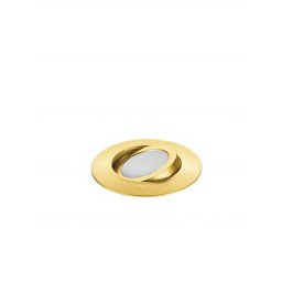 Incasso LED oro in policarbonato 5w 390lm 3000k ip44 orientabile 9x9x2,5cm