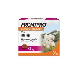 Frontpro X3 compresse masticabili antiparassitarie cani 2-4kg
