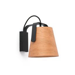STOOD Lampada da parete nera et legno