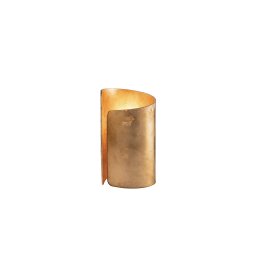 Lampada da tavolo in Vetro Oro 1Xe27 15X24,8Cm