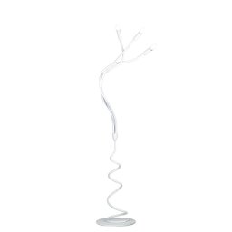 Piantana in metallo flessibile rivestito in silicone Bianca 3Xe14 120X165Cm
