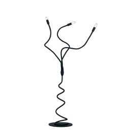 Piantana in metallo flessibile rivestito in silicone Nera 3Xe14 120X165Cm