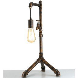 Lampada da tavolo in metallo invecchiato Ruggine 1Xe27 41X30X61Cm