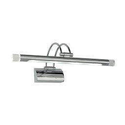 Applique LED 4w in metallo con con diffusore orientabile, luce calda cromo 4w 550lm 3500k 40,3x21,5x12cm