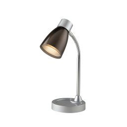 Lampada da tavolo in metallo e plastica con diffusore orientabile Nera 1Xe14 13,5X36Cm